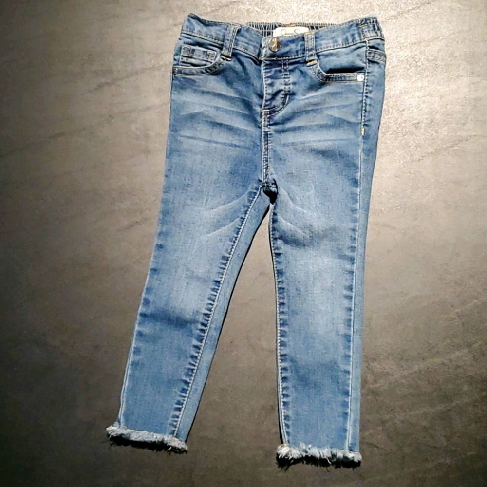 Toddler girl's denim skinny jeans